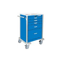 FHC Deluxe 5 Drawer Lightweight Aluminum Crash Cart