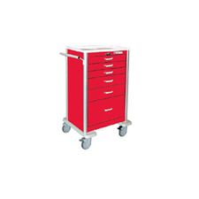 FHC Deluxe 6 Drawer Lightweight Aluminum Crash Cart