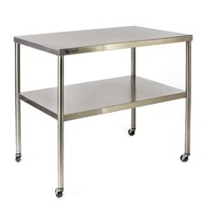FHC Stainless Steel Instrument Table 24 x 36 x 34 inchs