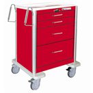 FHC Deluxe 4-Drawer Lightweight Aluminum Crash Cart