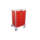 FHC Deluxe 6 Drawer Electronic Locking Lightweight Crash Cart