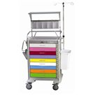 FHC Deluxe 9 Drawer Lightweight Aluminum Pediatric Cart