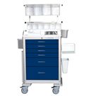 FHC Deluxe Electronic 6 Drawer Lightweight Anesthesia Cart