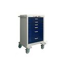 FHC Traditional Pushbutton Locking 6 Drawer Anesthesia Cart