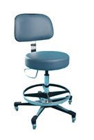 Pneumatic Stool w/Backrest