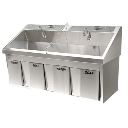 FHCSS64 Double Scrub Sink - Scrub Sinks - Future Health Concepts