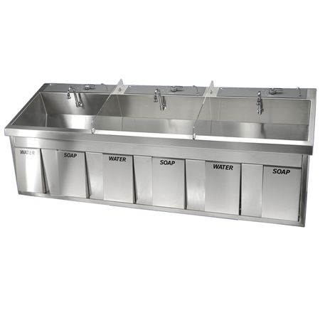 Stainless Steel Surgical Scrub Sinks