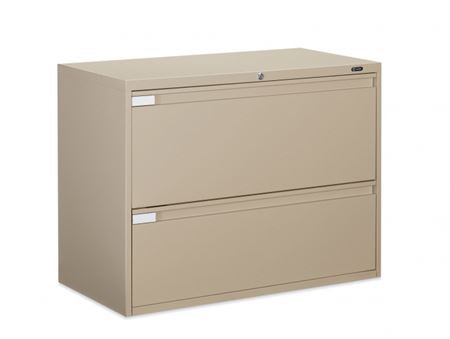 Side by side clearance file cabinet