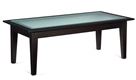 Global Dawson Rectangular Coffee Table w/ Glass Top
