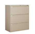 Global 36" Three Drawer Lateral File Cabinet W/Fixed Door